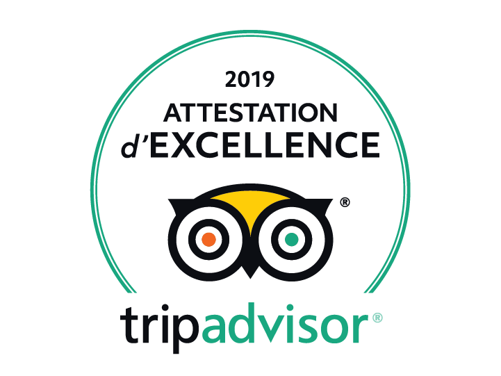Attestation d'excellence trip advisor 2019